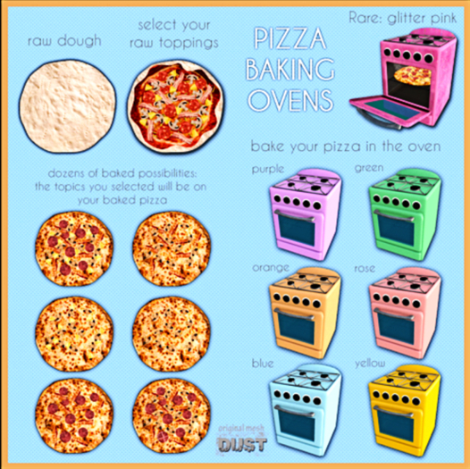 Second Life Marketplace 2 DUST Kitchen Range PURPLE [BOX rezz